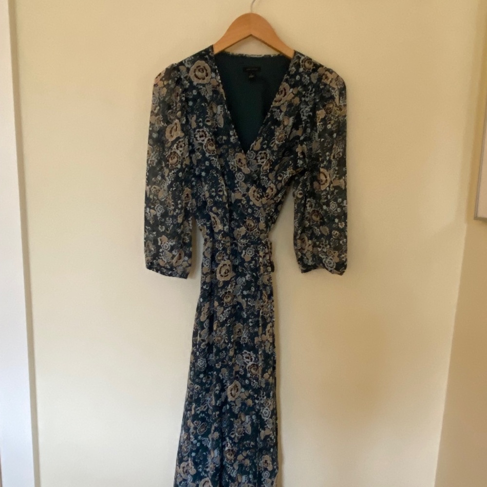 Ann Taylor Spring Midi Wrap Dress